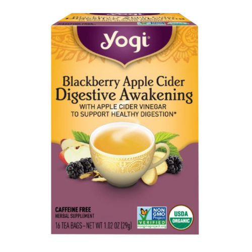 Blackberry Apple Cider Vinegar Digestive Awakening 16 Count By Yogi