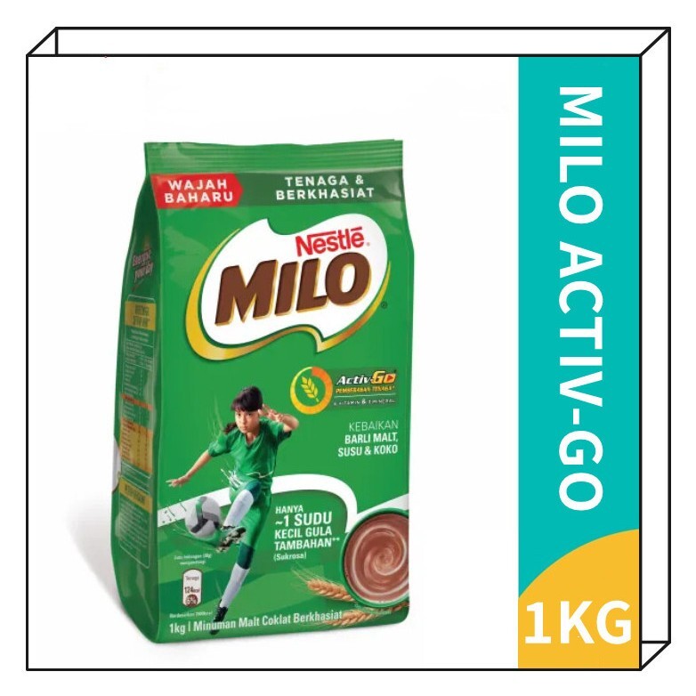 NESTLE MILO Nutritious Chocolate Malt Drink ( 2 packs X 1KG ) + FAST SHIPPING