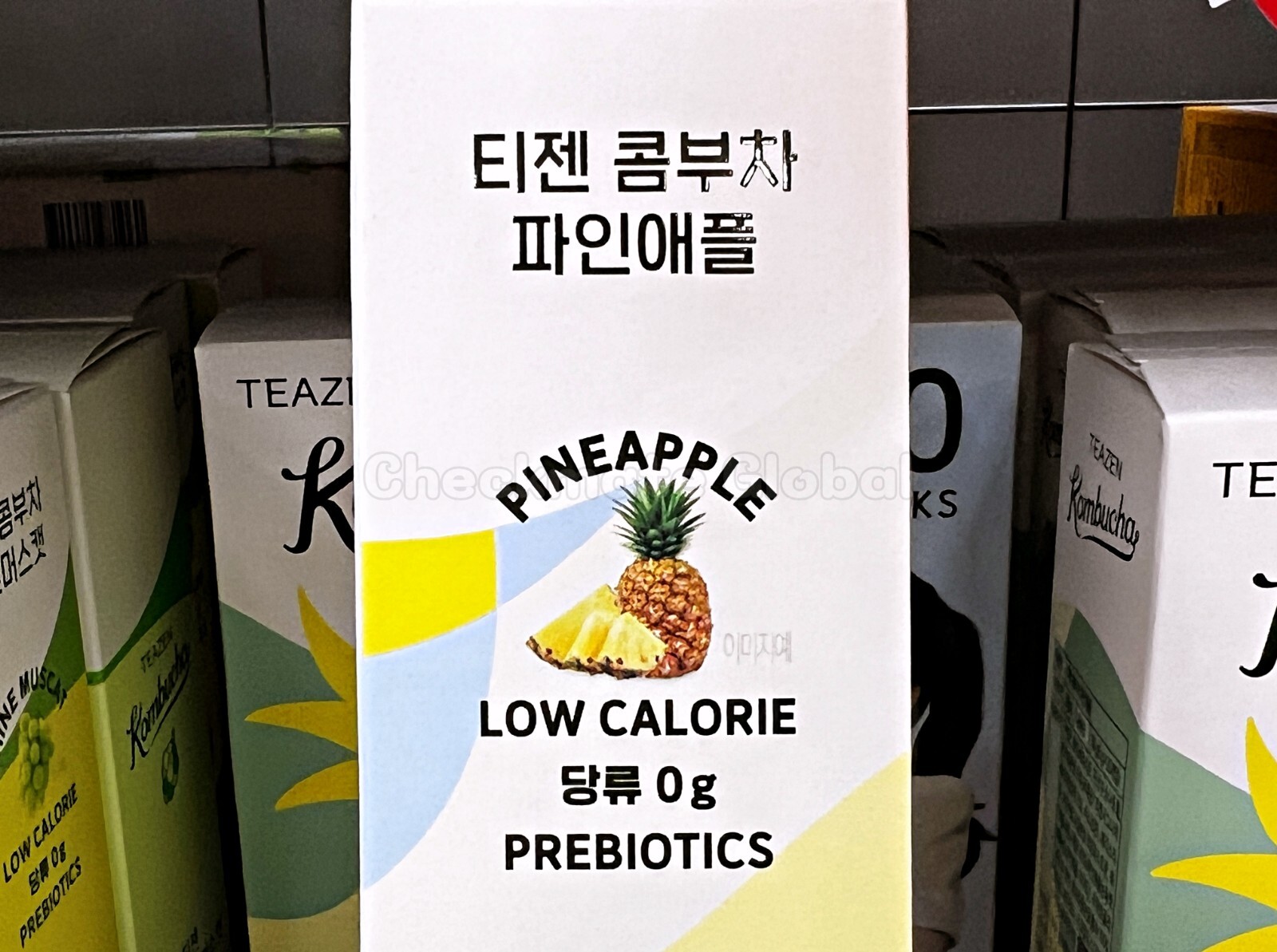 TEAZEN Kombucha Pineapple 30 Sticks | Sugar-Free Prebiotic