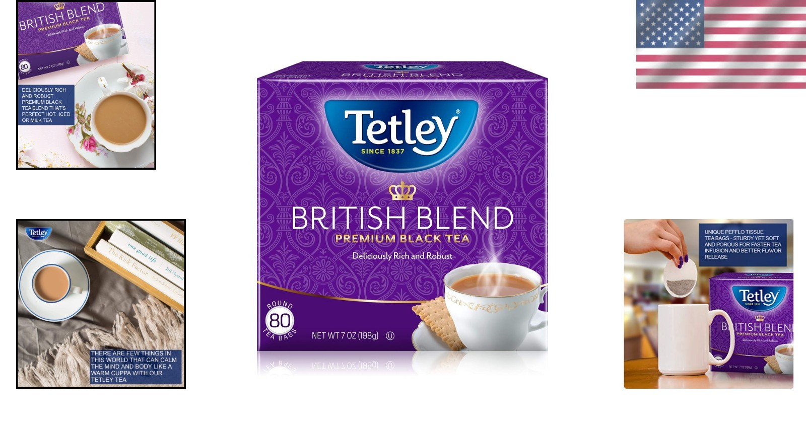 British Blend Black Tea, 80 Teabags – Pack of 12