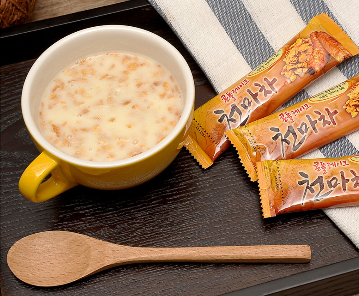 DONGIL Corn Flake Cheonma Tea 80 Sticks Korean Yam Gastrodia Elata Meal Drink