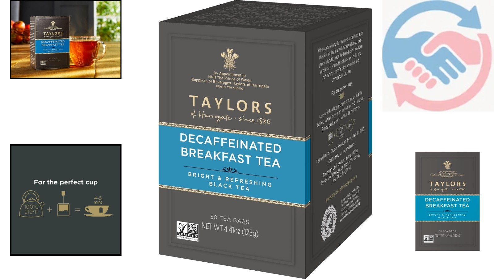 50 Count Decaffeinated Breakfast Tea – Light, Sweet Flavor for Anytime Enjoyment