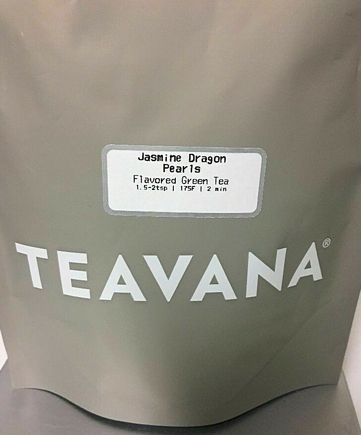 ☃️🎄☃️ NEW! RARE TEAVANA JASMINE DRAGON PEARLS TEA 2 OZ SEALED GRAY BAG ☃️🎄☃️