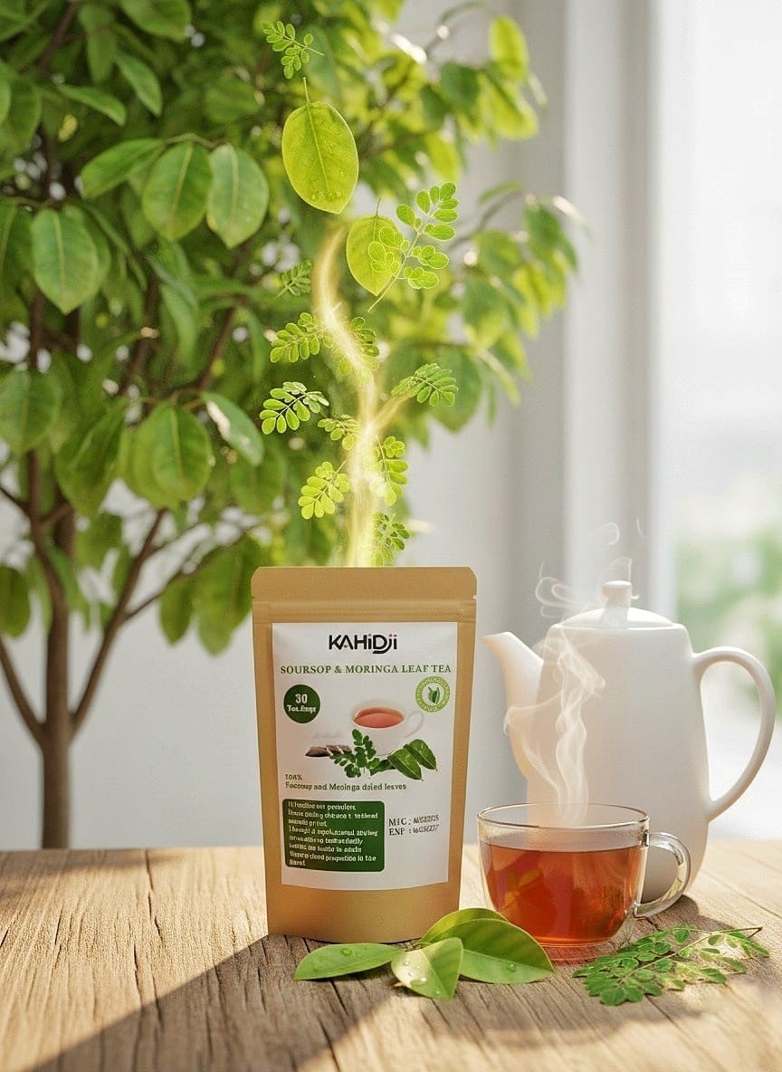 Organic Soursop & Moringa 100% Pure Leaves Tea 30 bags