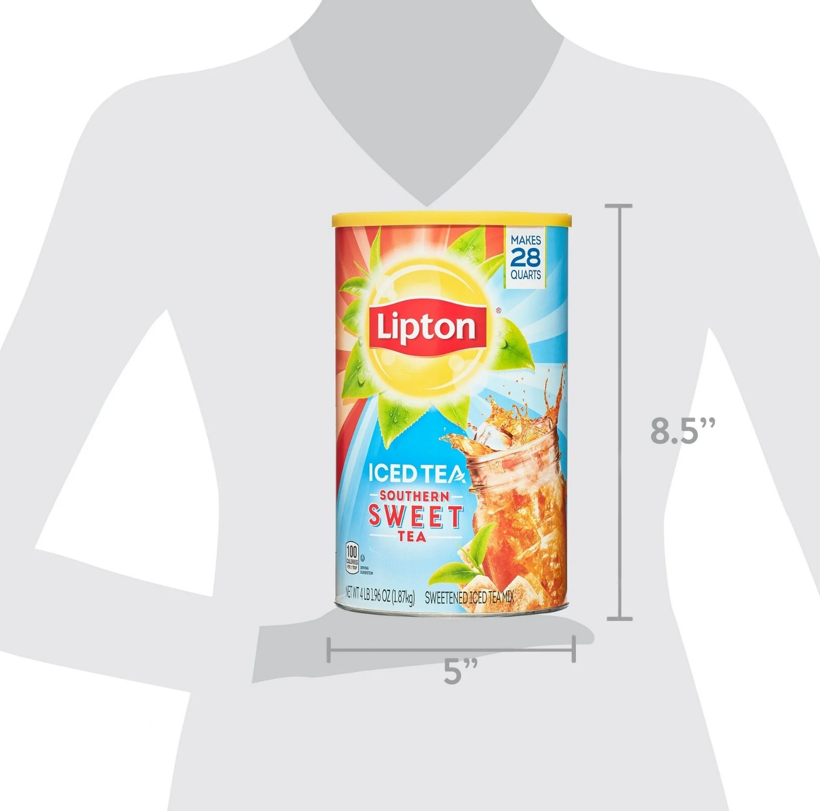 Lipton Southern Sweet Tea Powdered Mix, Makes 28 Quarts
