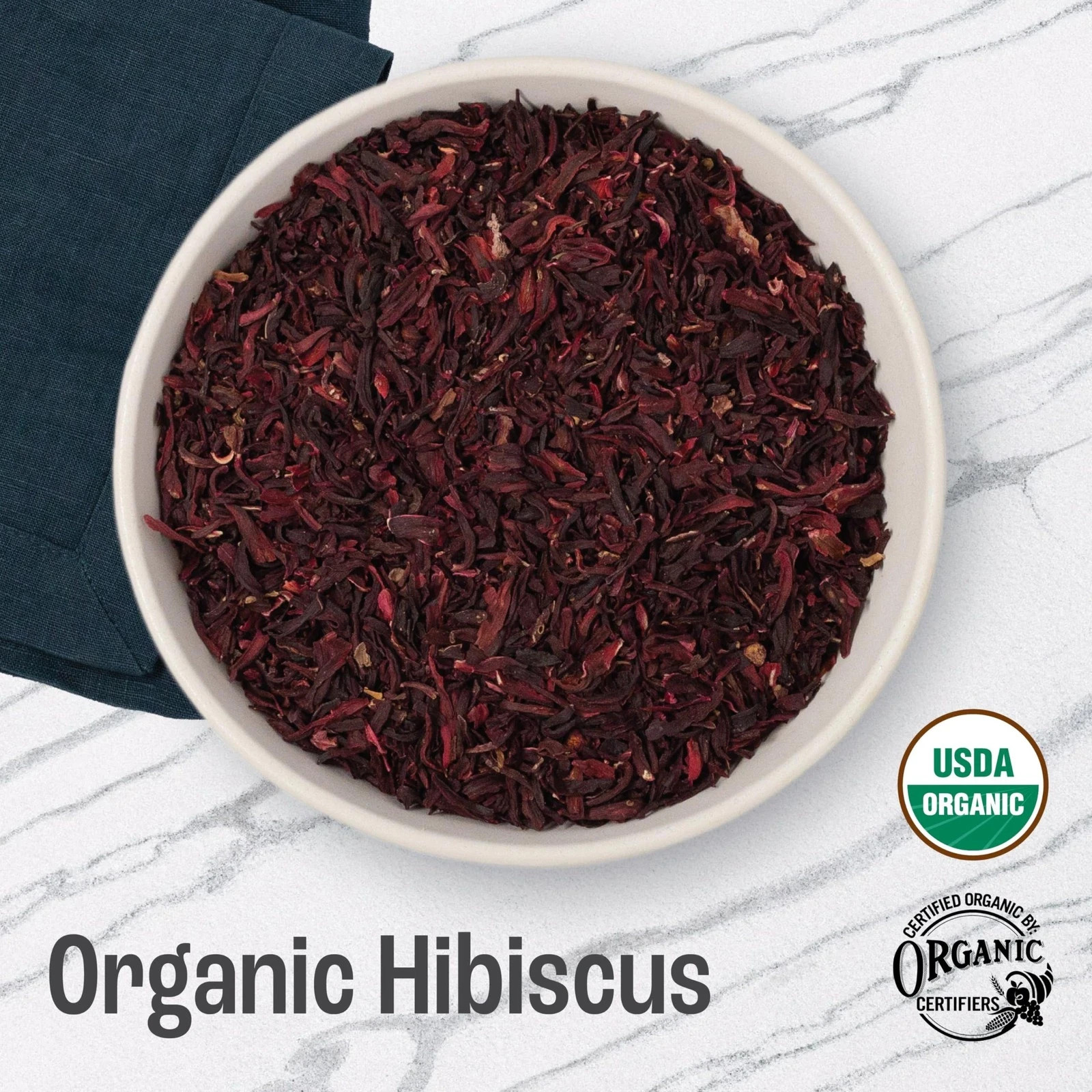 J Mac Botanicals, Organic Hibiscus Flower 4 ounce, Hibiscus tea, cut sifted …