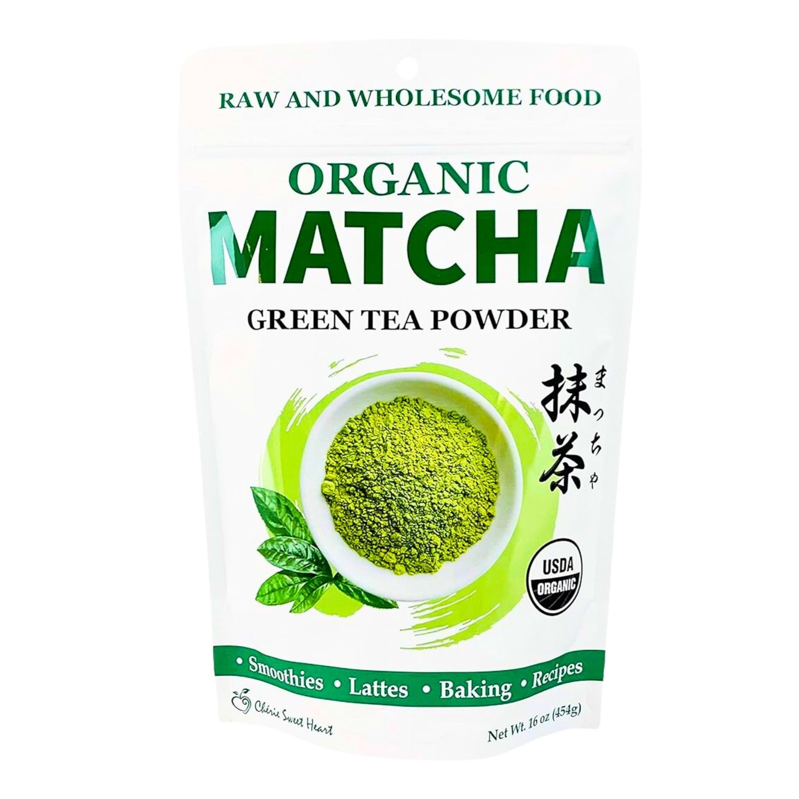 Cherie Sweet Heart Organic Matcha Green Tea Powder – Premium Culinary Grade, …
