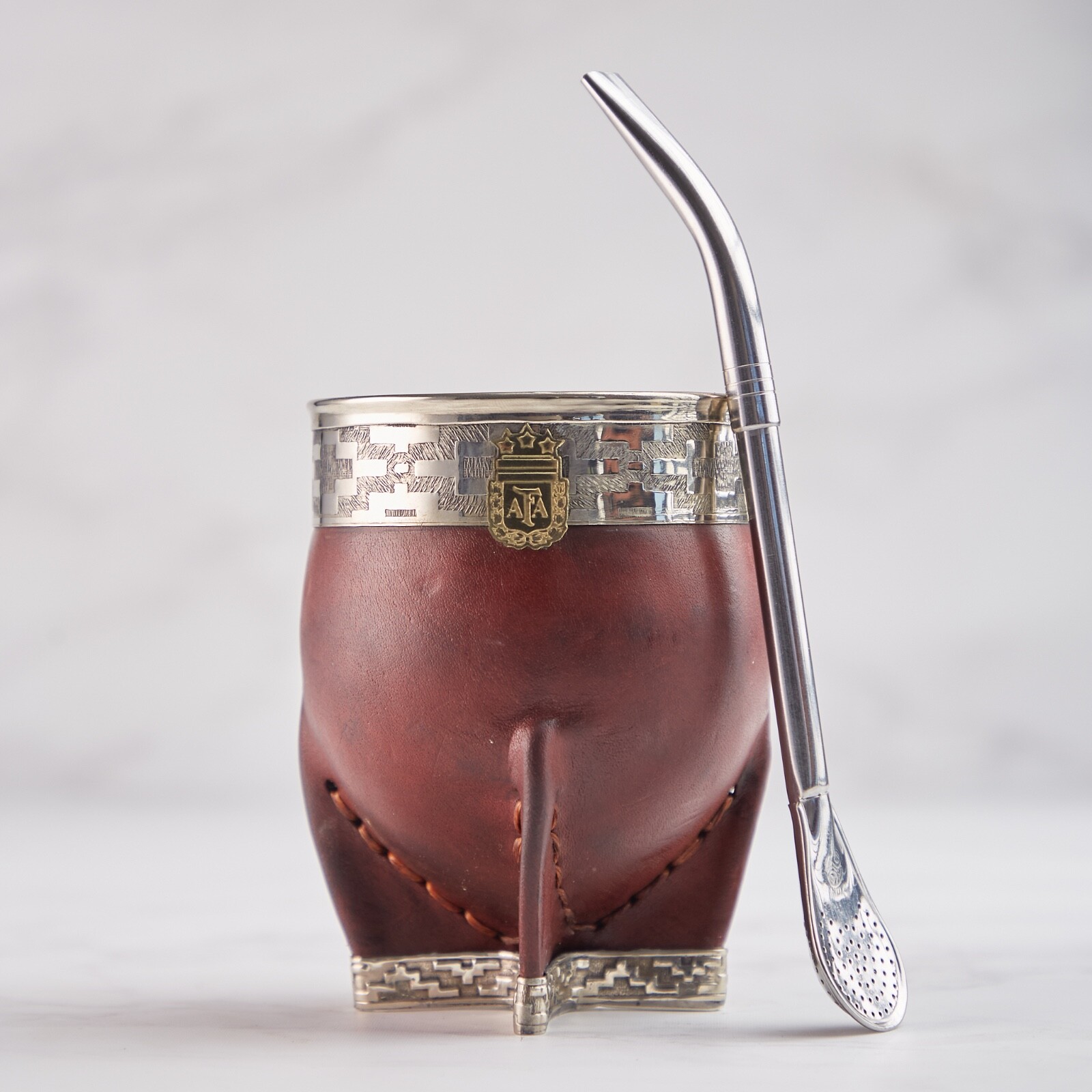 Taza/Mate Imperial Gourd AFA High Quality + Straw
