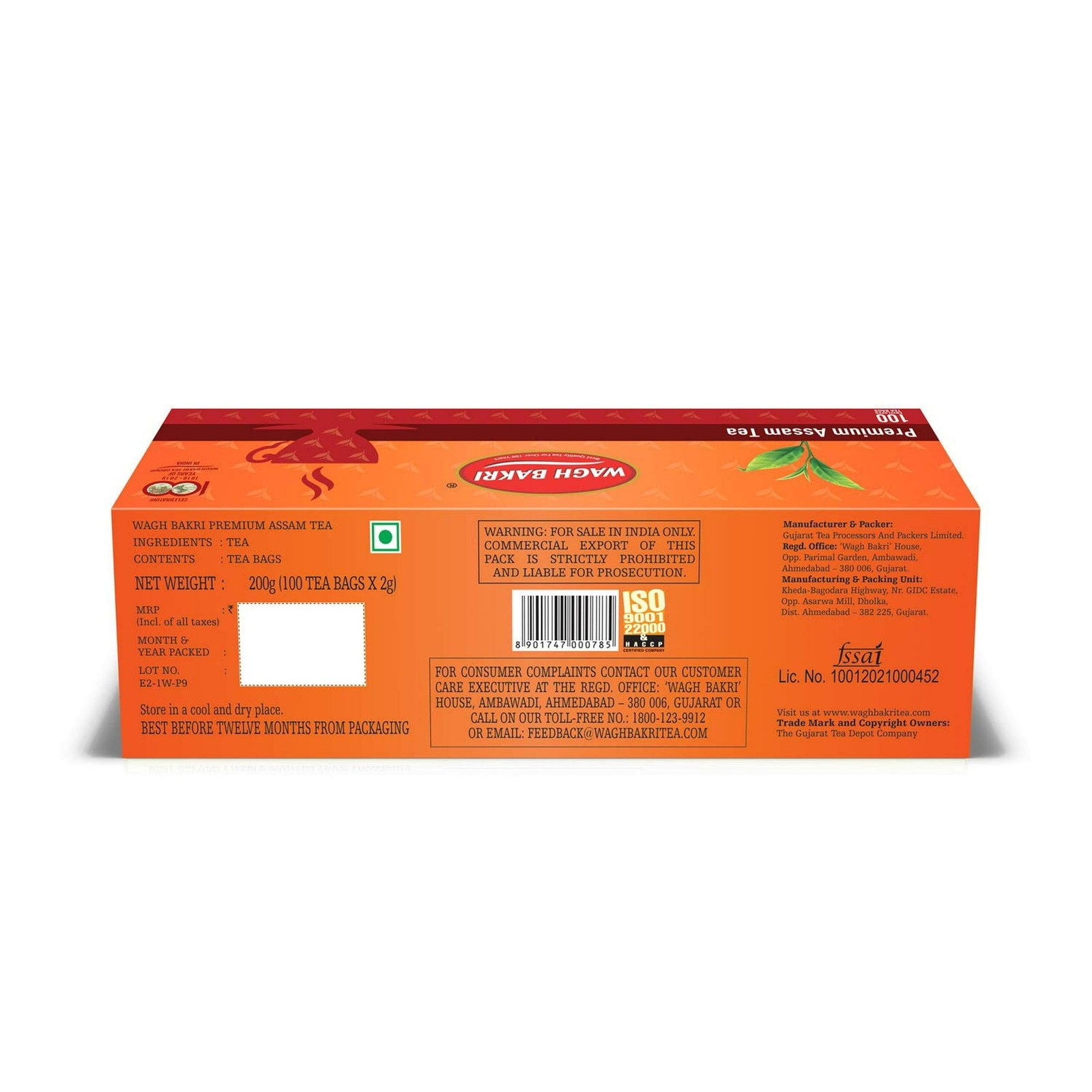 Wagh Bakri Premium Tea Bags – 100 Count | Strong & Aromatic Black Tea