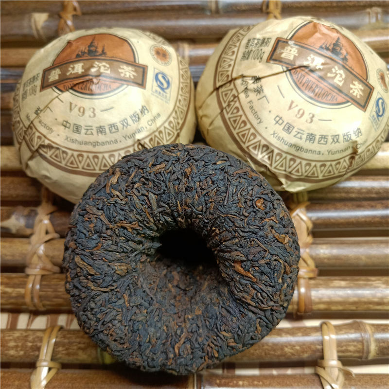 TAETEA V93 Pu’er * 2009 Menghai Dayi Tea Tuocha Ripe Puer Pu-erh Tuo Cha AAAAA