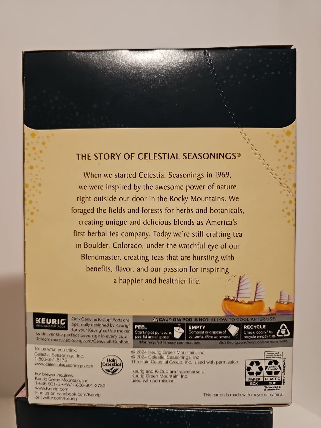 Celestial Seasonings Mandarin Orange Spice Tea K-Cup Pod, 96 Ct see description