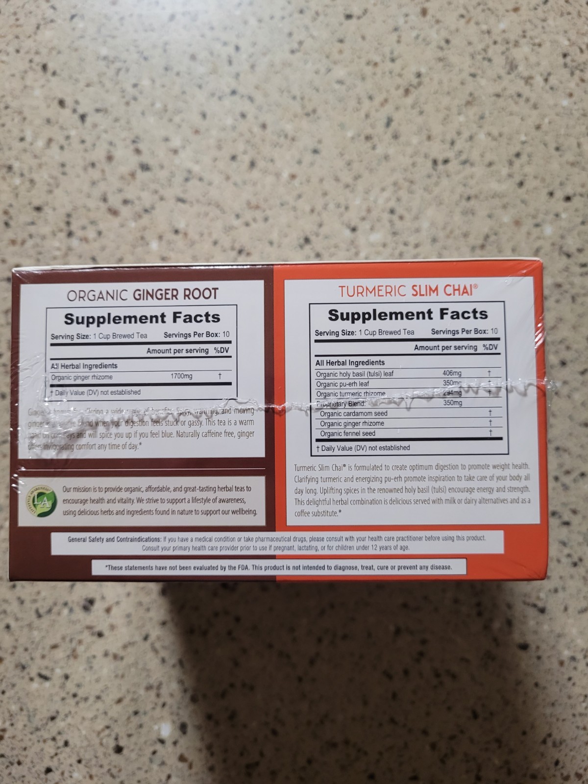 Lifestyle Awareness Detox Cleanse Kit Organic Herbal 40Ct Tea Bags Organic Vegan