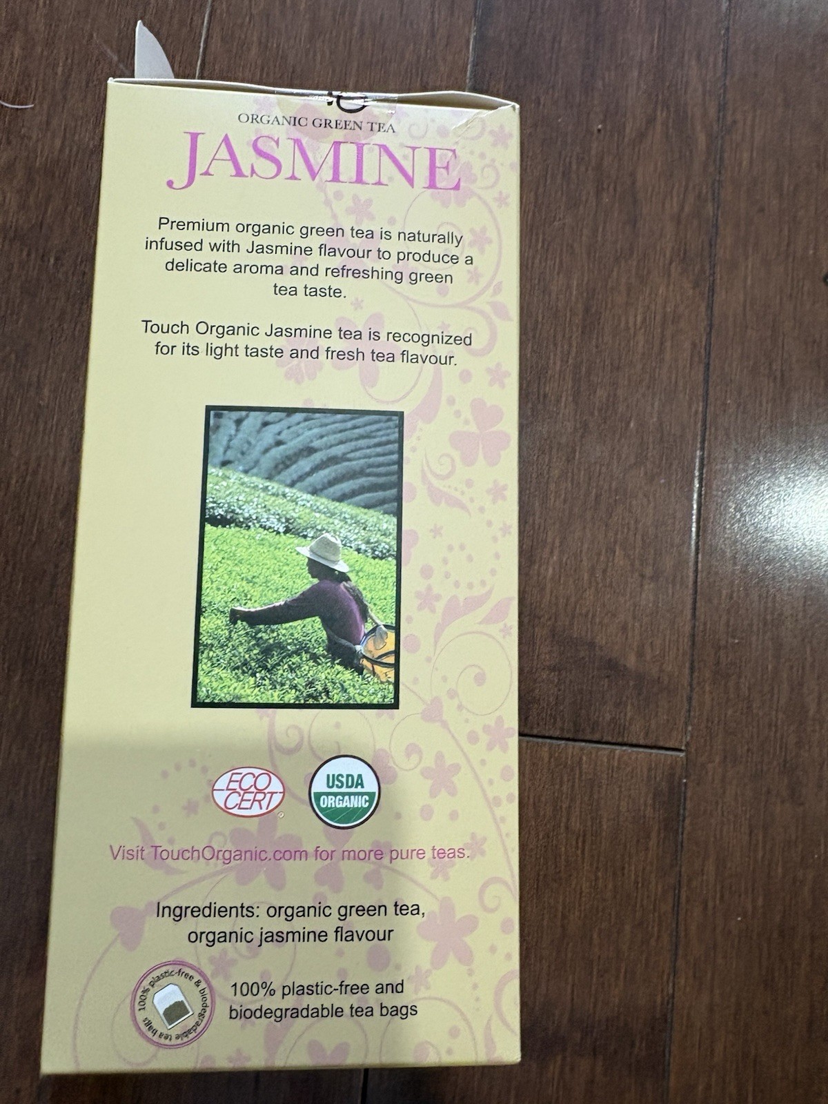 Touch Organic Jasmine White Tea Bags, 40 Bags, 2.5 oz