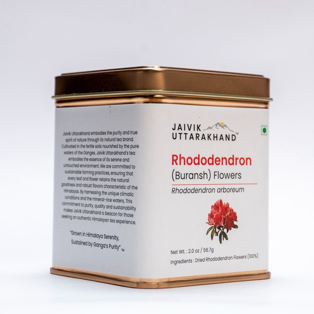 Jaivik Uttarakhand – Rhododendron (Buransh) Flower Tea, Nourishes Skin