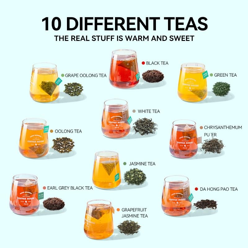 BEI CAI Tea Bags Sampler Assortment Box (50 Count) 10 Different…