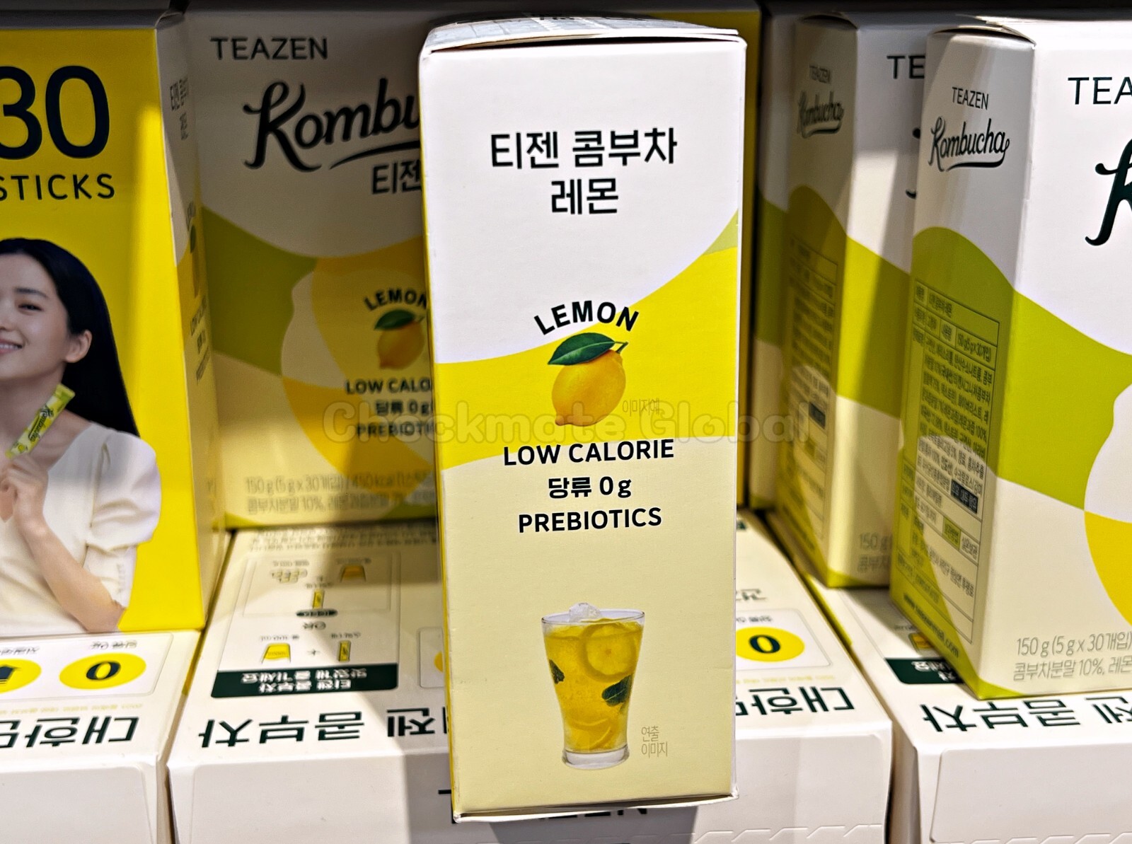 TEAZEN Kombucha Lemon 30 Sticks | Sugar-Free Prebiotic