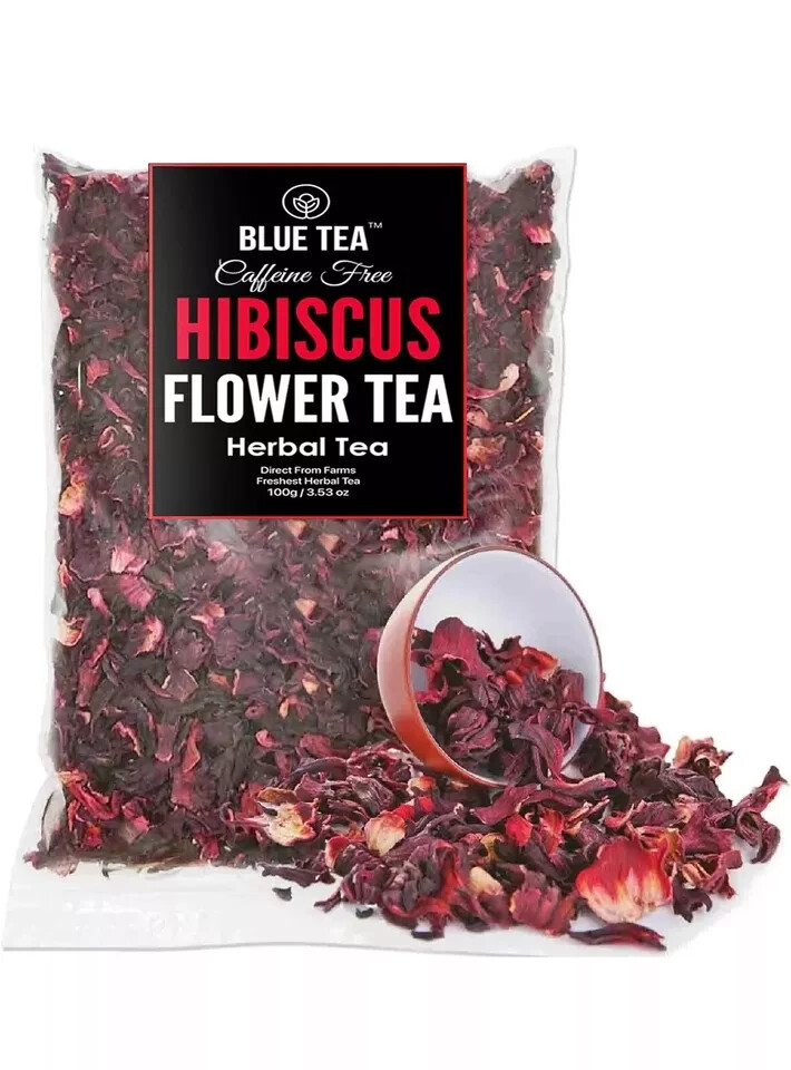Dried Hibiscus Flowers Cut & Sifted, Flor de Jamaica, Hibiscus Tea Jamaica 100g