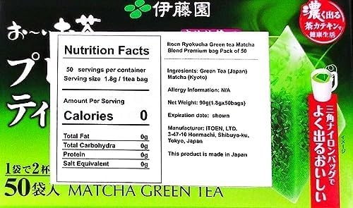 100 PCS Ito-en Oi Ocha Japanese Premium Green Tea Bag Sticks Zero Calories