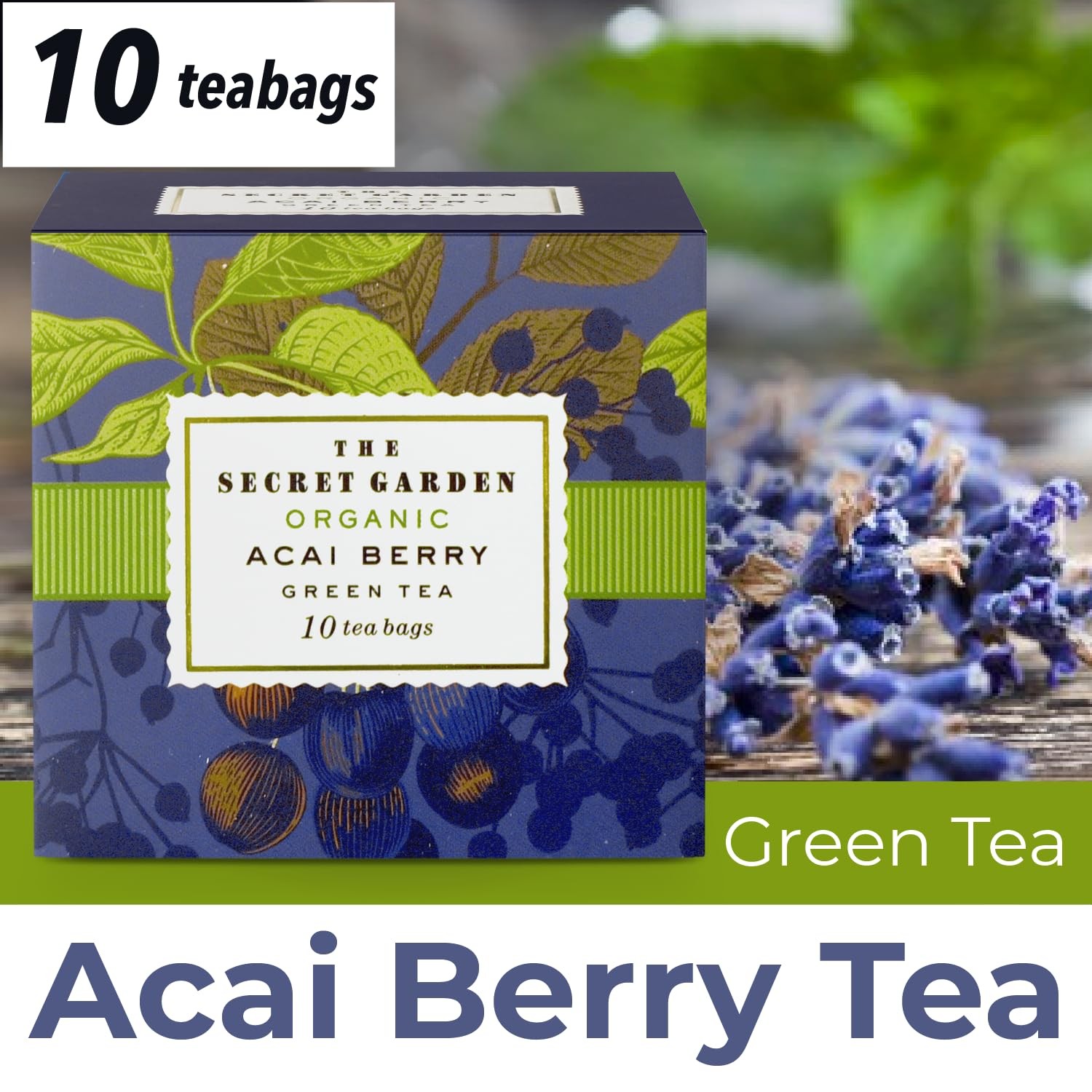 Premium Organic Holiday Tea Bag Sampler Gift Box – 90 Bags 9 Exotic Flavors…