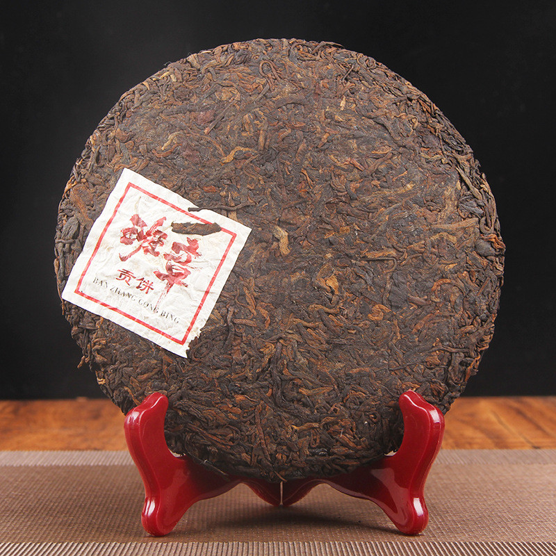Puerh Tea Ripe Golden Bud Banzhang Ancient Tree Natural Healthy 357g Cake