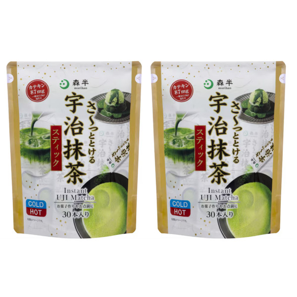 morihan Quick-Dissolving Uji Matcha Powder Sticks from Japan