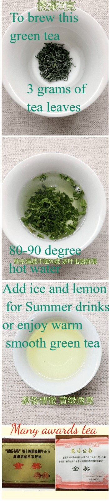 YUAN Tea Time high mountain green tea-8 ounes Bag