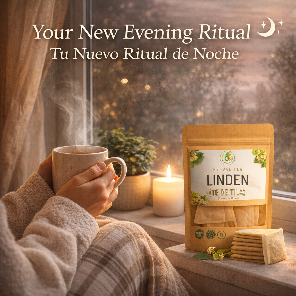 Tila Té (Linden Tea) – 60 Tea Bags – 100% Natural, Vegan, Herbal – Caffeine-Free
