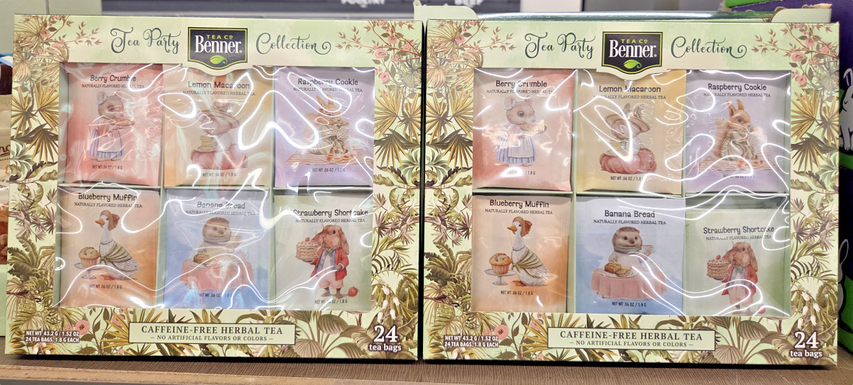 Benner Co Tea Party Collection Caffeine Free Herbal Tea 1.52oz 43.2g (2 Boxes)
