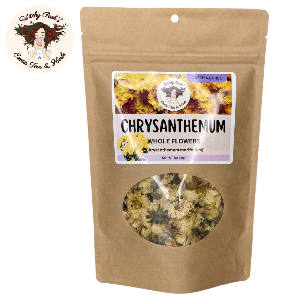 Witchy Pooh’s Chrysanthemum Tea – Whole Flowers, Caffeine Free