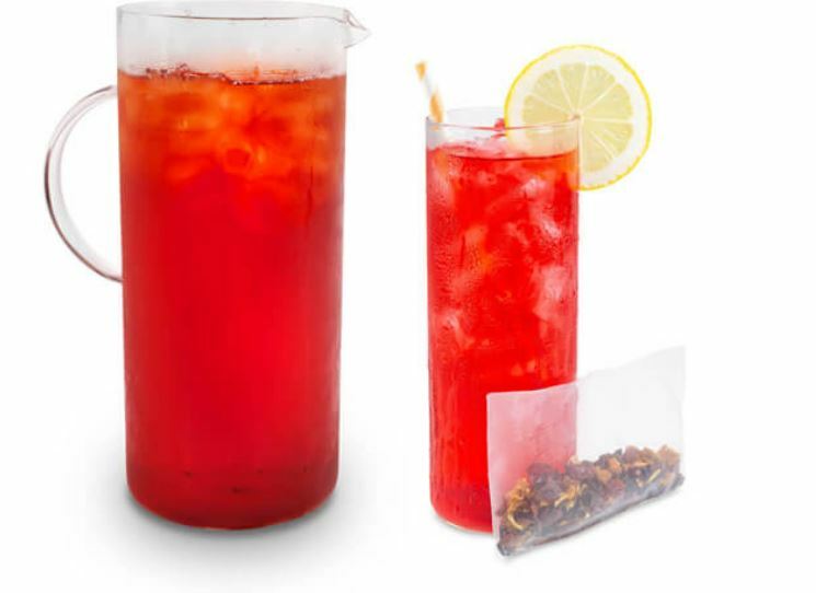 Blood orange iced tea 12 count bag makes 32 ounces each premium loose leaf decaf