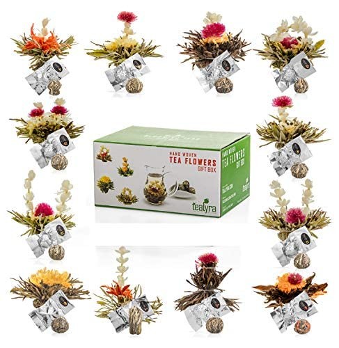 – 12 pcs Blooming Flowering Tea – 12 Variety Flavors of Finest Blooming Teas …