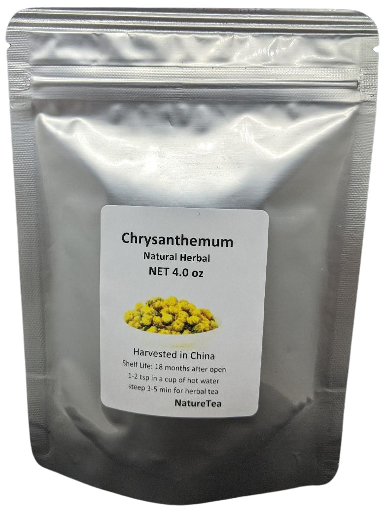 Chrysanthemum Tea – 4 oz – Premium Loose Buds, Wild Crafted