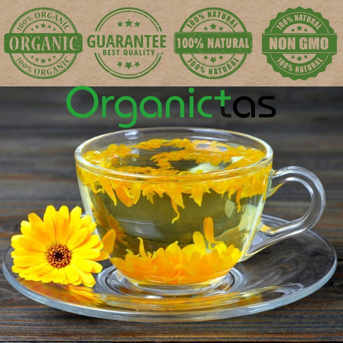 Marigold Petal Tea – Organic & Dried Marigold Flower Petals Tea Best Quality 50g