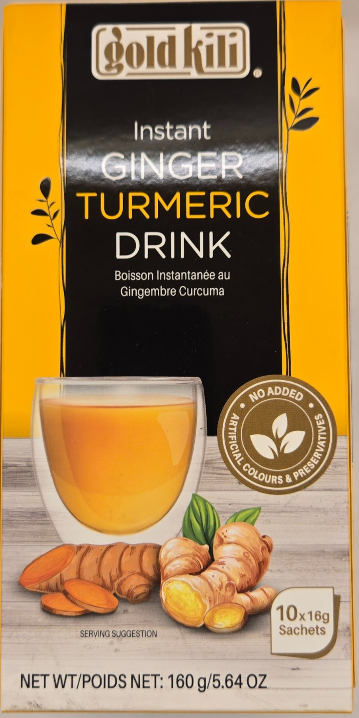 Gold Kili Instant Ginger Turmeric Drink / 10 Sachets X 16g