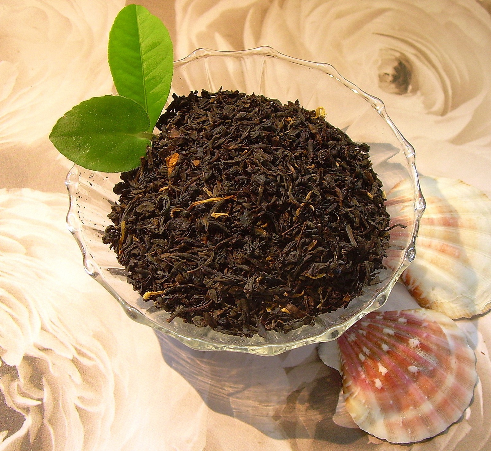 Peach Mint & Passion Fruit Flavored Loose Leaf Aged Asian Black Tea Blend CB