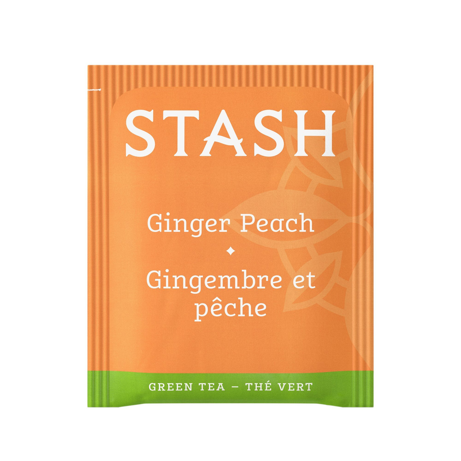 Stash Tea Ginger Zing 108 Bags Green Tea Peach Ginger Low Caffeine Pack
