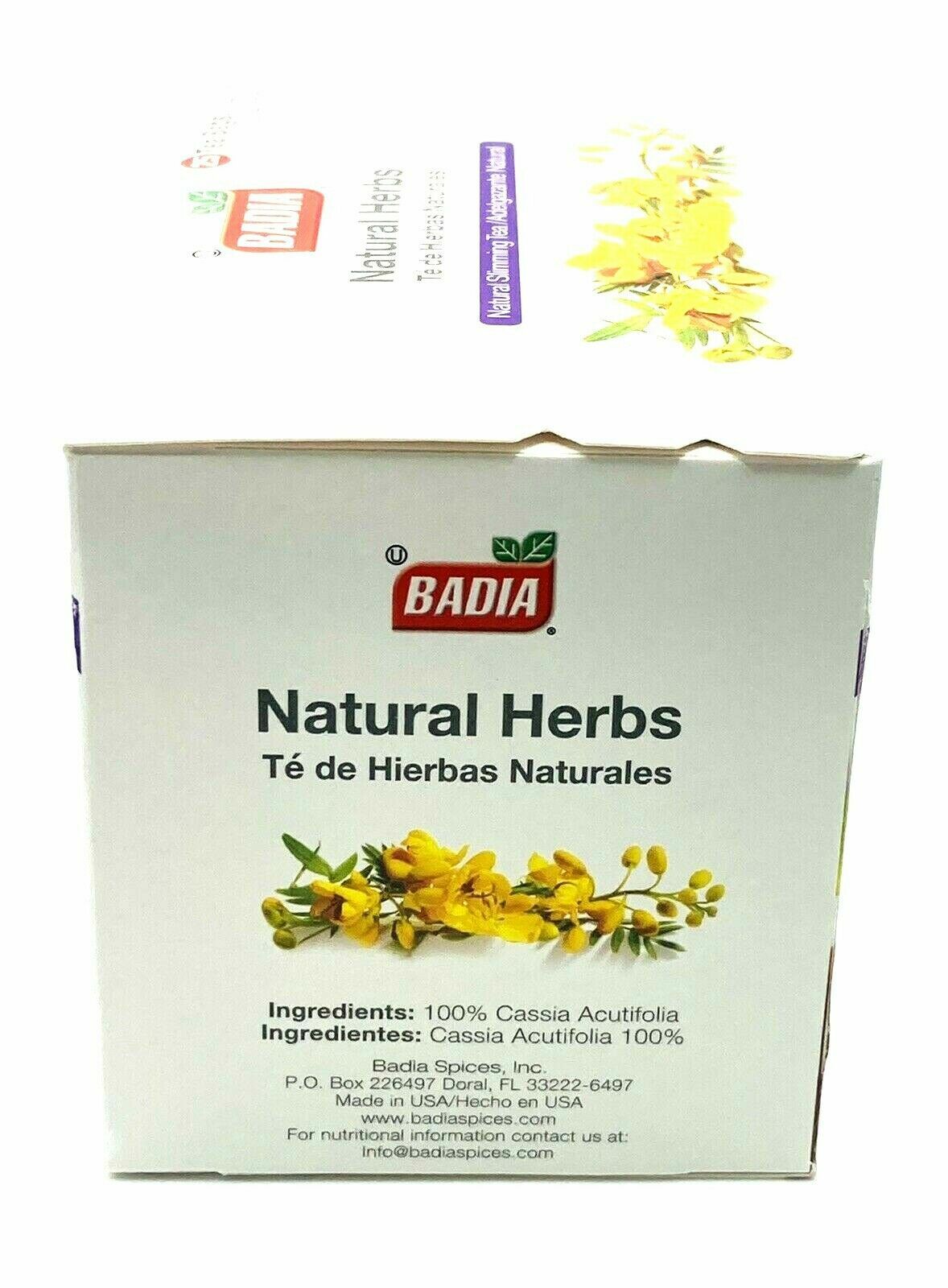 Badia Natural Herbs Tea Caffeine-Free Slimming Blend, 25 Tea Bags