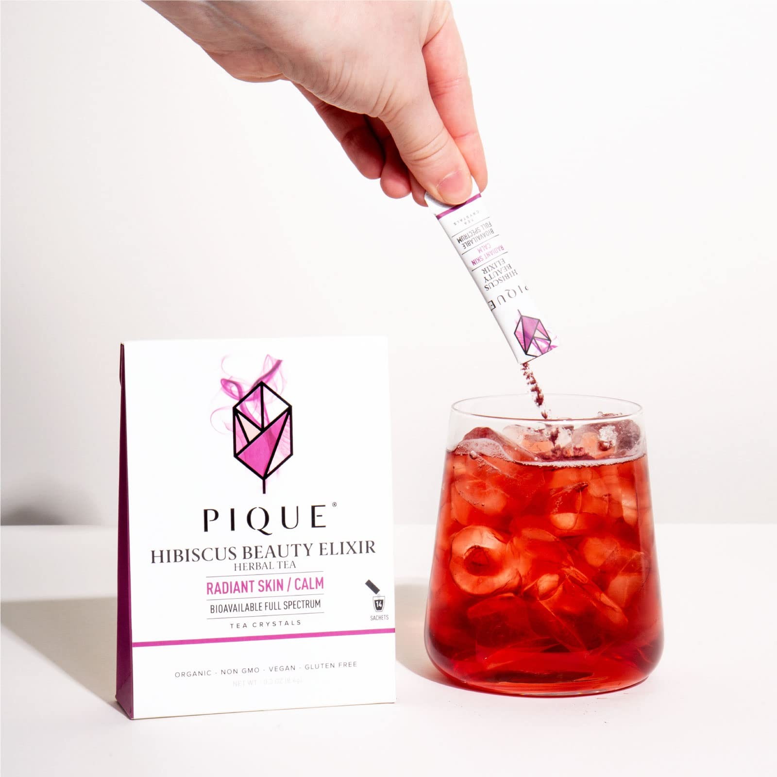 Pique Organic Hibiscus Tea Crystals – Powerful Antioxidants and Caffeine-Free…