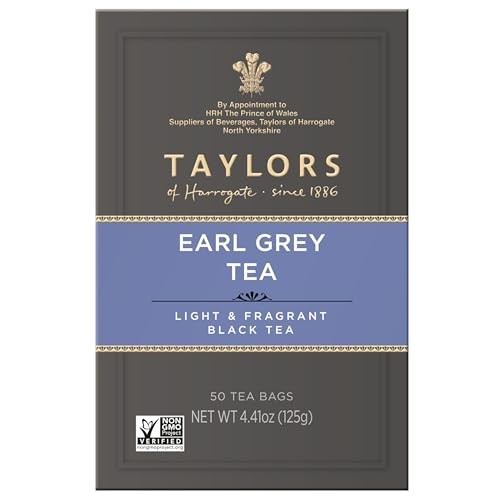 Taylors Of Harrogate Earl Grey Tea Bags 300 Count Full Bodied Flavor And Aroma