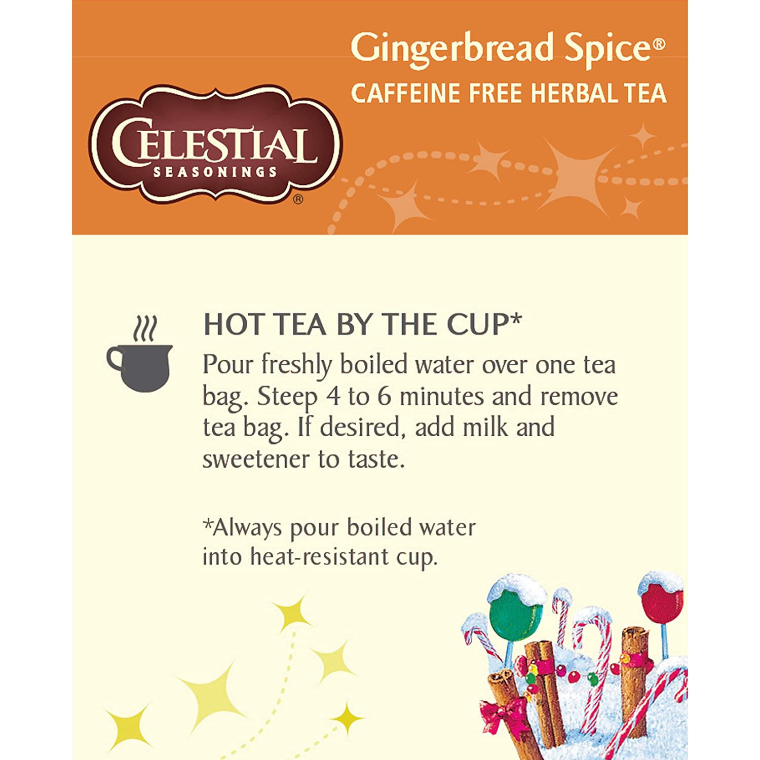 Celestial Seasonings Herbal Tea, Cranberry Vanilla Wonderland, 18 Ct (Pack of 6)