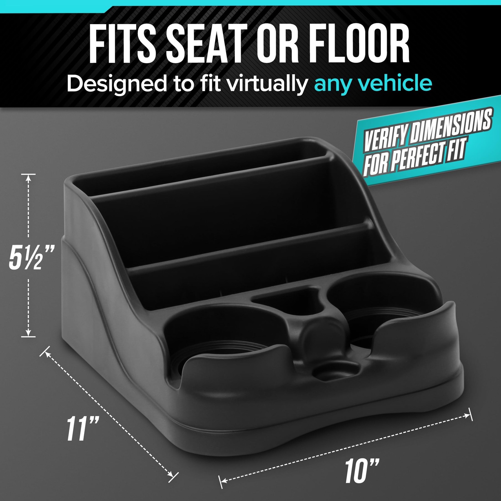 Small Center Console for Cars, Trucks, Minivans, SUVs, Vehicle Organizer, Cup…