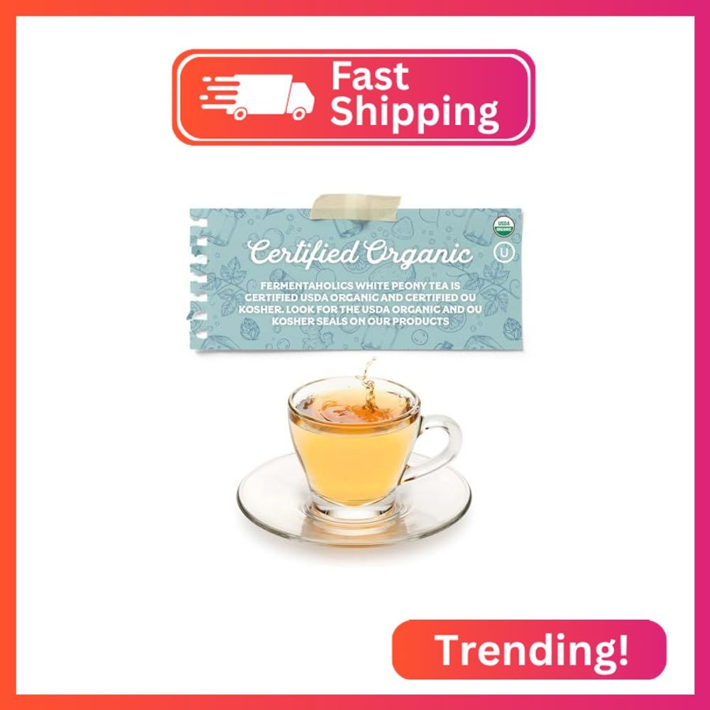 Fermentaholics White Peony Tea – 2 oz – USDA Certified Organic Loose Leaf – Deli