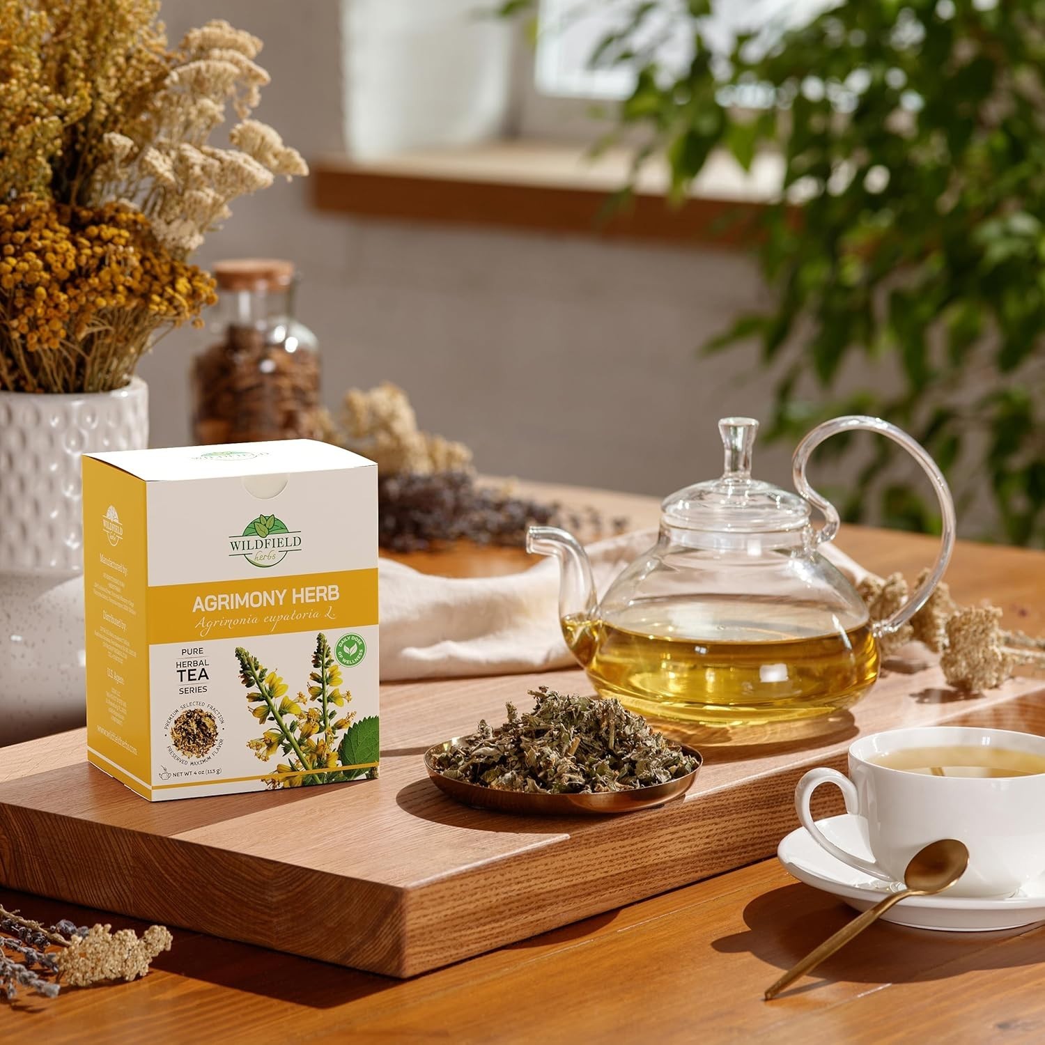 Loose Agrimony Flower Tea – 4 oz. Detox Blend for Wellness Rituals