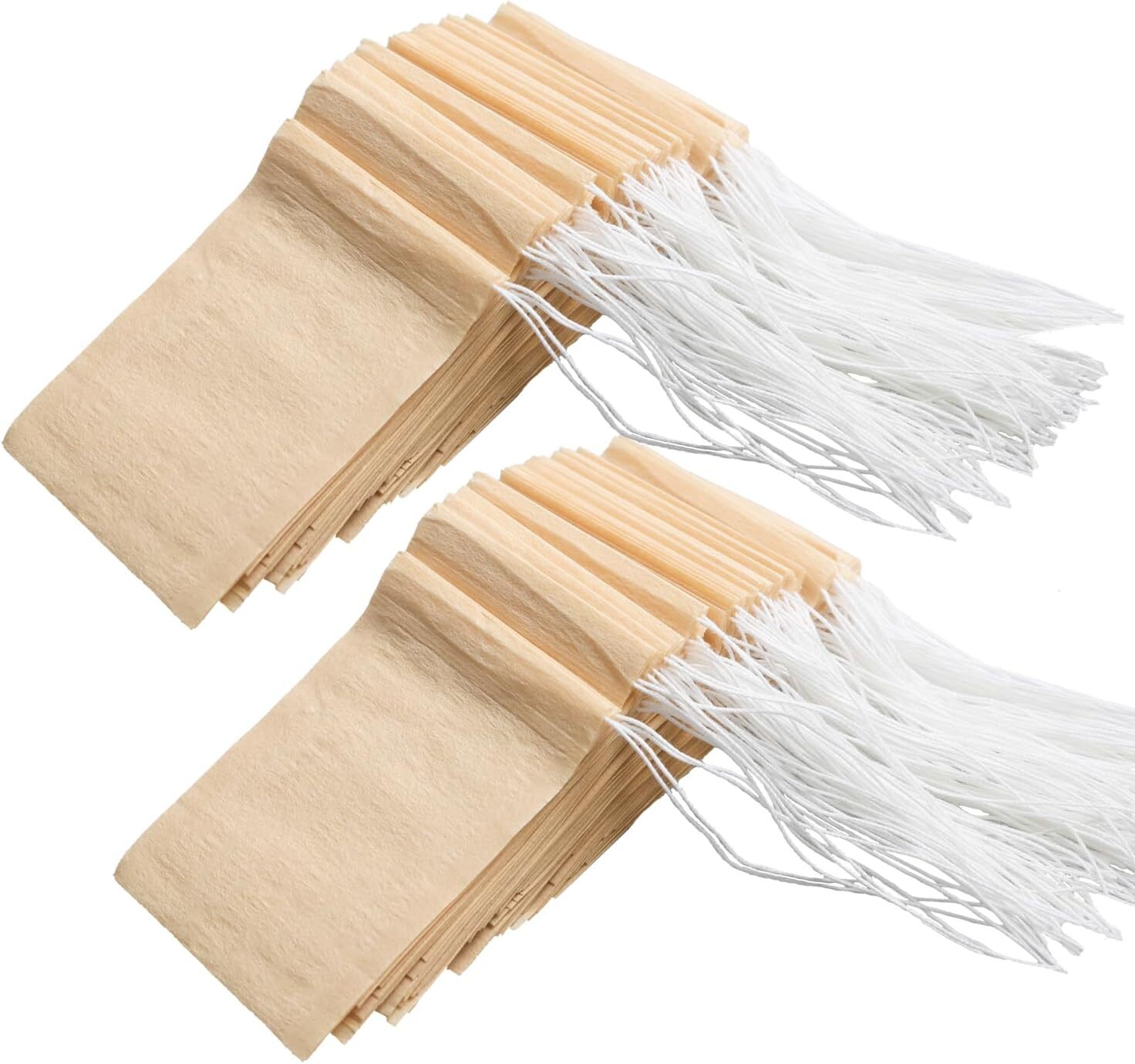 100pcs Disposable Tea Bags for Loose Tea Small Empty Tea Bag with Wood Pulp Mate