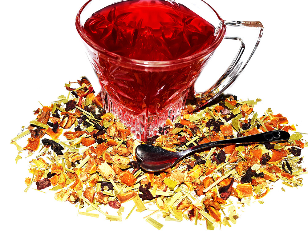 Orange Fruit Tea, Decaffeinated Tea, Loose Leaf Tea