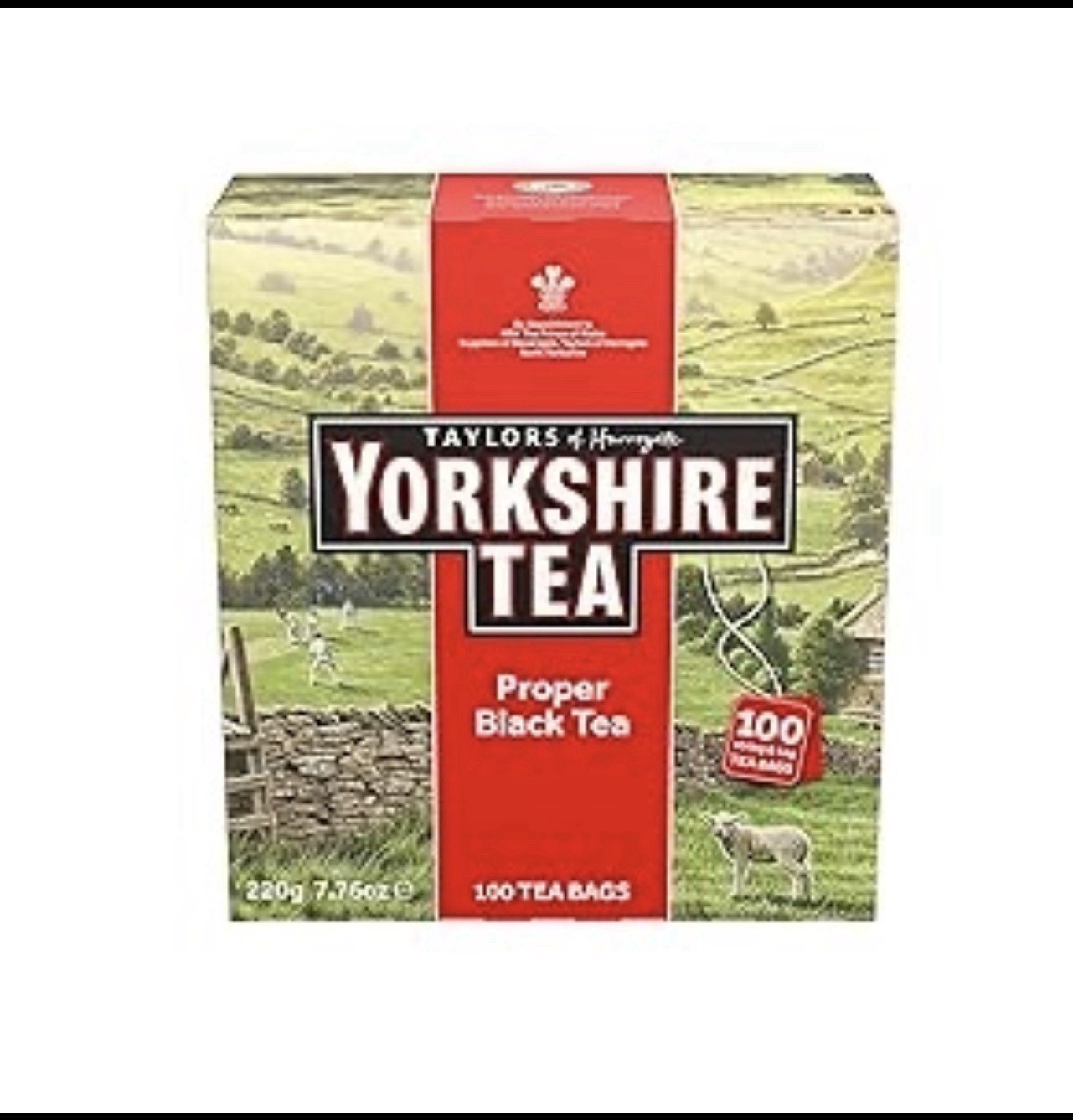 Brand New & Factory Sealed Yorkshire Tea Proper Black Tea Bags (100 Count).