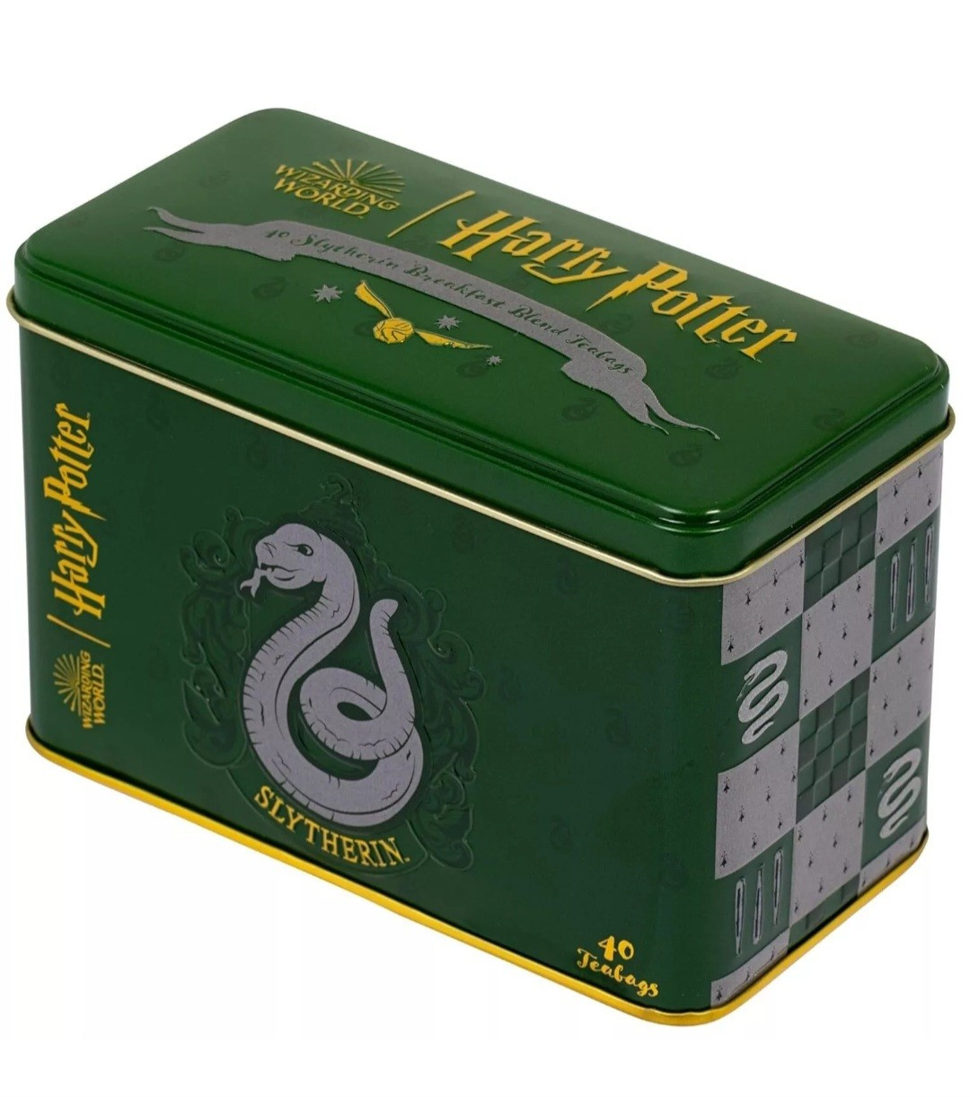 Harry Potter Slytherin Tin, 40 English Breakfast Blend Tea Bags – BRAND NEW!!!