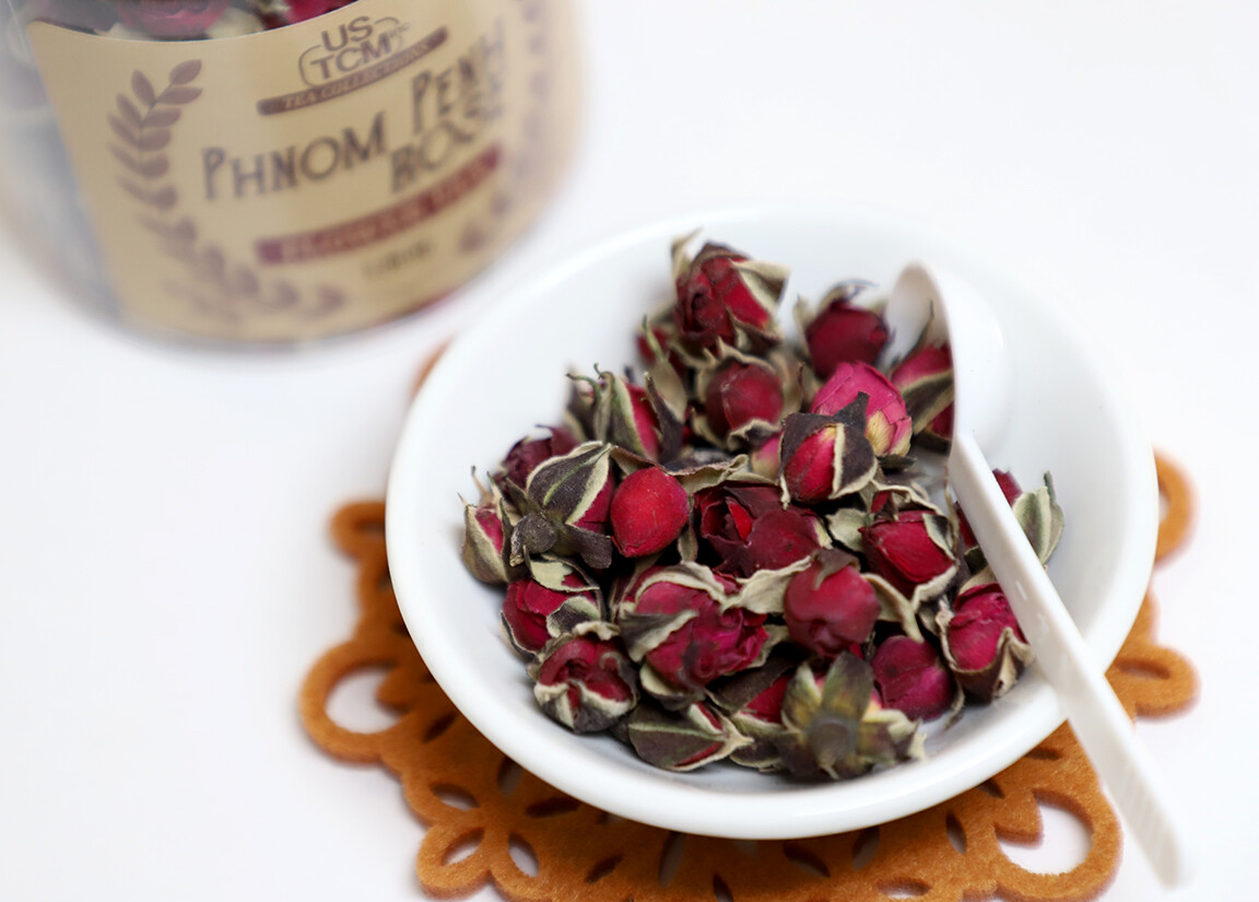 Yunnan Phnom Penh Rose Flower Tea Fragrant Whole Rose Buds 雲南金邊玫瑰 100% Natural