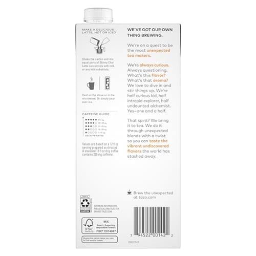 TAZO Skinny Chai Latte Concentrate, Hot or Iced Black Tea, Easy-to-Serve, Eve…