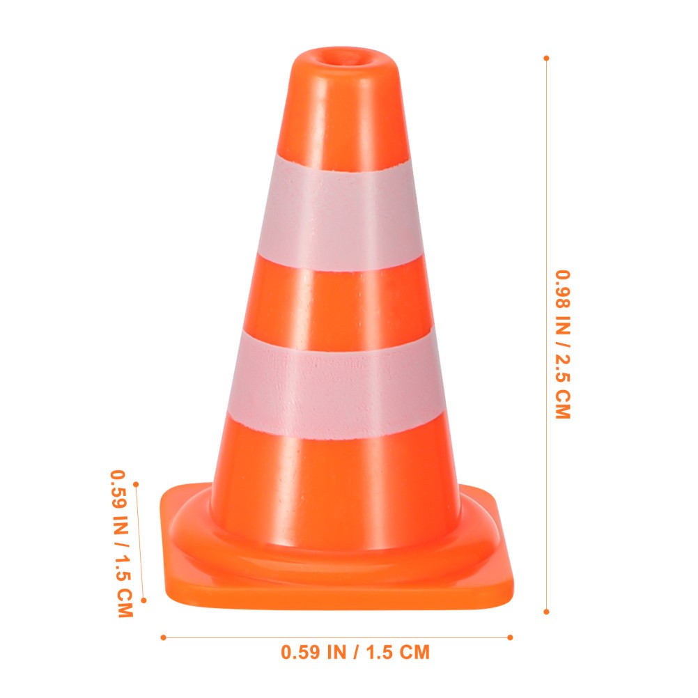 7pcs Miniature Traffic Cones Kindergarten Teaching Traffic Sign Toys